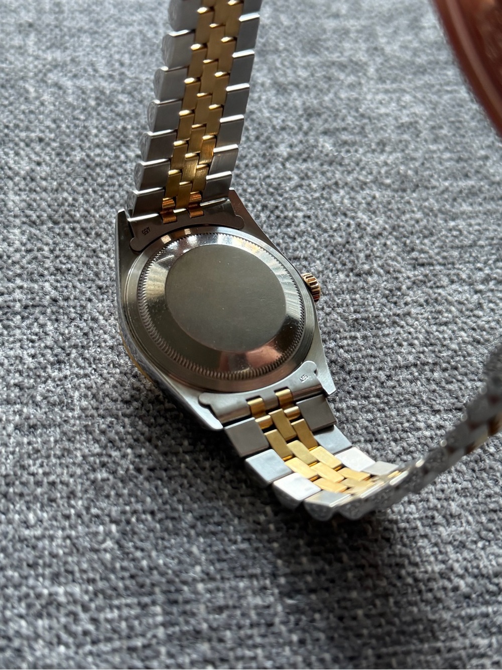 ROLEX Datejust 36mm Automatic Champagne Dial Two-Tone Jubilee Fluted Bezel Watch - Picture 8 of 15
